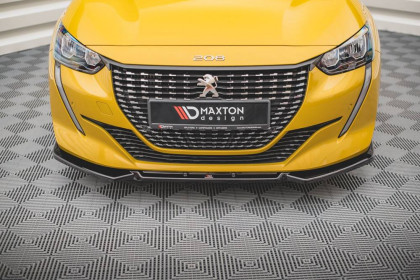 Spojler pod nárazník lipa V.1 Peugeot 208 Mk2 černý lesklý plast