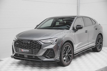 Spojler pod nárazník lipa V.1 Audi Q3 Sportback S-Line carbon look