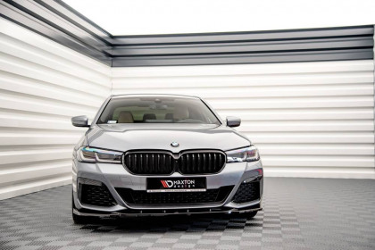 Spojler pod nárazník lipa V.2 BMW 5 G30 Facelift M-Pack černý lesklý plast