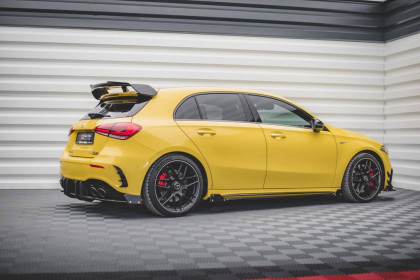 Prahové lišty + Flaps V.2 Mercedes-AMG A45 S černý lesklý plast