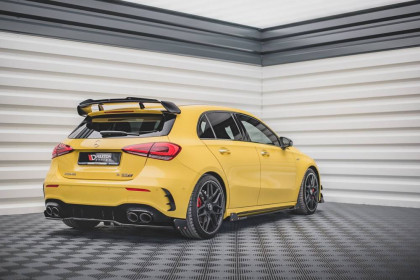 Racing spoiler zadního nárazníku + Flaps Mercedes-AMG A45 S černý lesklý plast