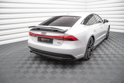 Spoiler zadního nárazníku Audi A7 C8 černý lesklý plast