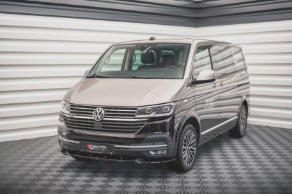 Spojler pod nárazník lipa V.2 Volkswagen T6 Facelift černý lesklý plast