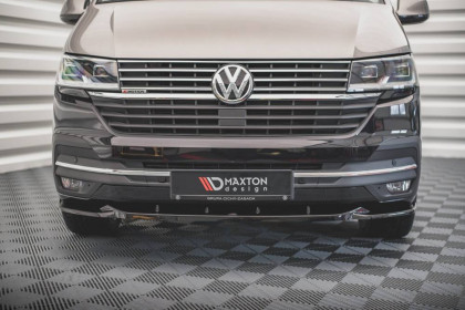 Spojler pod nárazník lipa V.2 Volkswagen T6 Facelift černý lesklý plast