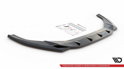 Spojler pod nárazník lipa V.1 Audi S5 / A5 S-Line F5 Facelift černý lesklý plast