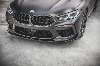 Spojler pod nárazník lipa + Flaps V.1 BMW M8 Gran Coupe F93 černý lesklý plast