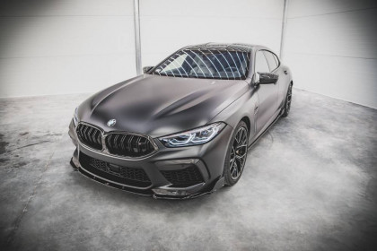 Spojler pod nárazník lipa + Flaps V.1 BMW M8 Gran Coupe F93 černý lesklý plast