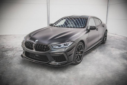 Spojler pod nárazník lipa V.2 BMW M8 Gran Coupe F93 černý lesklý plast