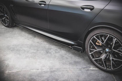 Prahové lišty + Flaps V.1 BMW M8 Gran Coupe F93 černý lesklý plast