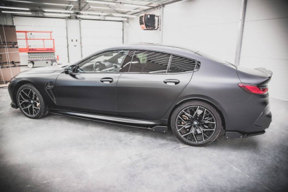 Prahové lišty + Flaps V.1 BMW M8 Gran Coupe F93 černý lesklý plast