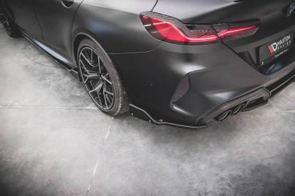 Splittery zadní boční + Flaps V.1 BMW M8 Gran Coupe F93 černý lesklý plast