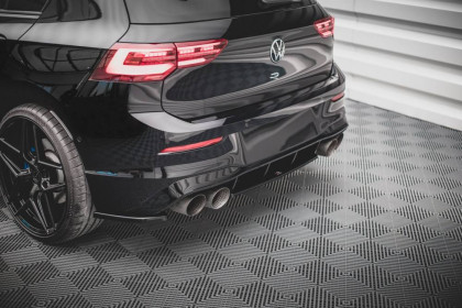 Splittery zadní boční Volkswagen Golf R Mk8 černý lesklý plast