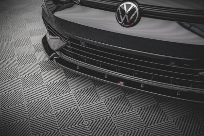 Spojler pod nárazník lipa V.2 Volkswagen Golf R Mk8 černý lesklý plast