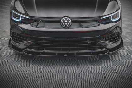 Spojler pod nárazník lipa + Flaps V.2 Volkswagen Golf R Mk8 carbon look