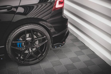 Splittery zadní boční + flaps V.2 Volkswagen Golf R Mk8 černý lesklý plast