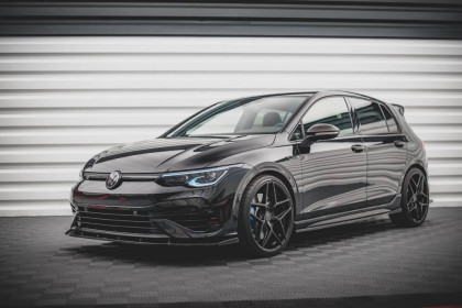 Prahové lišty V.2 Volkswagen Golf R Mk8 černý lesklý plast