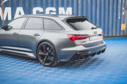 Splittery zadní boční V.2 Audi RS6 C8 / RS7 C8 černý lesklý plast