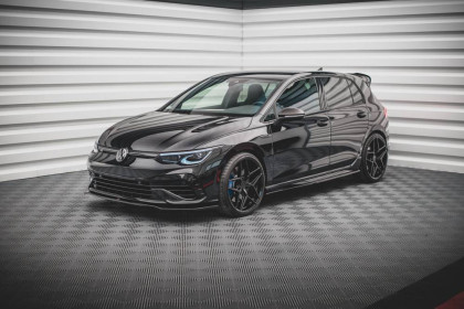 Spojler pod nárazník lipa V.3 Volkswagen Golf R Mk8 černý lesklý plast