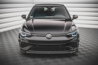 Spojler pod nárazník lipa V.5 Volkswagen Golf R Mk8 carbon look