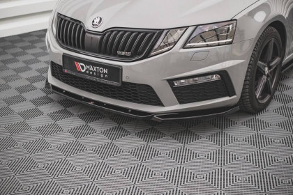 Spojler pod nárazník lipa V.3 Škoda Octavia RS Mk3 Facelift černý lesklý plast