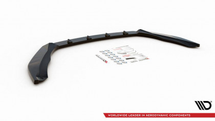 Spojler pod nárazník lipa V.3 Škoda Octavia RS Mk3  černý lesklý plast