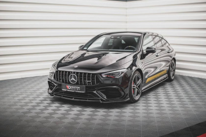 Spojler pod nárazník lipa V.2 Mercedes-AMG CLA 45 Aero C118 černý lesklý plast