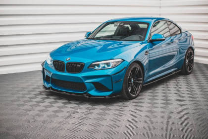 Spojler pod nárazník lipa V.3 BMW M2 F87 černý lesklý plast