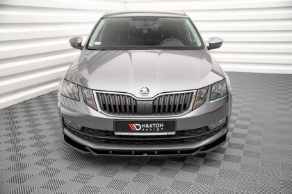 Spojler pod nárazník lipa V.2 Škoda Octavia Mk3 Facelift černý lesklý plast