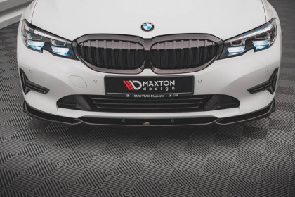 Spojler pod nárazník lipa V.2 BMW 3 G20 / G21 černý lesklý plast