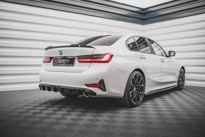 Difuzor zadního nárazníku BMW 3 G20 / G21 černý lesklý plast