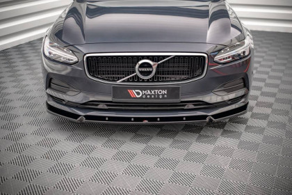 Spojler pod nárazník lipa V.2 Volvo V90 Mk2 černý lesklý plast