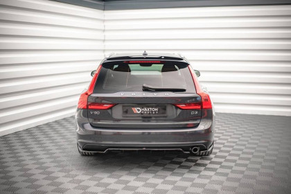 Prodloužení spoileru Volvo V90 Mk2 černý lesklý plast