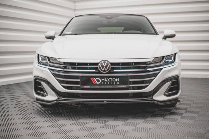 Spojler pod nárazník lipa V.3 Volkswagen Arteon R-Line Facelift černý lesklý plast