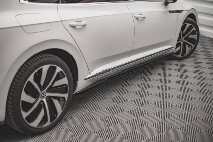 Prahové lišty Volkswagen Arteon R-Line Facelift černý lesklý plast