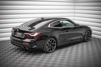Splittery zadní boční V.1 BMW 4 M-Pack G22 carbon look