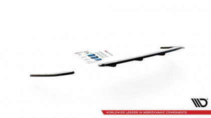 Spoiler zadního nárazníku Peugeot 508 GT-Line Mk2 s křídélky černý lesklý plast