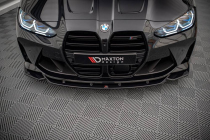 Spojler pod nárazník lipa V.2 BMW M4 G82 černý lesklý plast