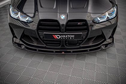 Spojler pod nárazník lipa V.3 BMW M4 G82 černý lesklý plast