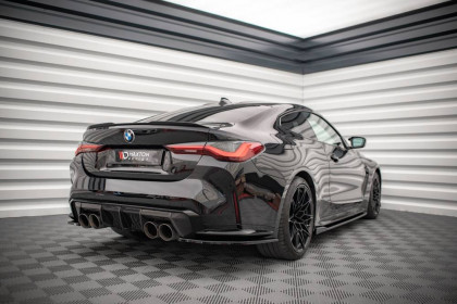 Splittery zadní boční BMW M4 G82 černý lesklý plast