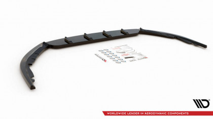 Spojler pod nárazník lipa V.1 Toyota Avensis Mk3 Facelift černý lesklý plast