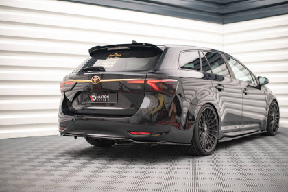 Prodloužení spoileru Toyota Avensis Mk3 Facelift Wagon černý lesklý plast