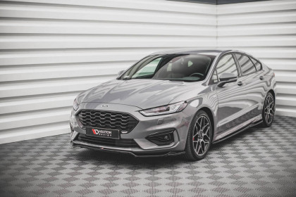 Spojler pod nárazník lipa V.1 Ford Mondeo ST-Line Mk5 Facelift černý lesklý plast