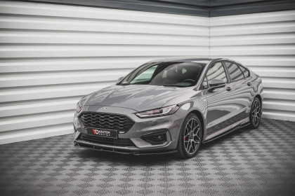 Spojler pod nárazník lipa V.2 Ford Mondeo ST-Line Mk5 Facelift černý lesklý plast