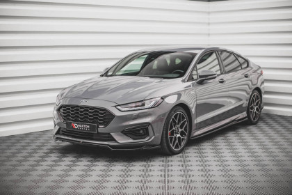 Prahové lišty Ford Mondeo ST-Line Mk5 Facelift černý lesklý plast