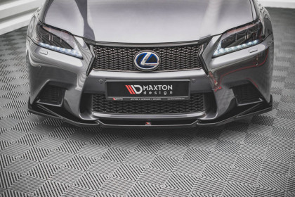 Spojler pod nárazník lipa V.2 Lexus GS F Sport Mk4 (L10) černý lesklý plast