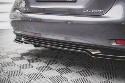 Spoiler zadního nárazníku Lexus GS F Sport Hybrid Mk4 (L10) s křídélky carbon look