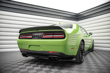 Splittery zadní boční Dodge Challenger SRT Hellcat Mk3 černý lesklý plast