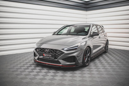 Spojler pod nárazník lipa V.2 Hyundai I30 N Hatchback/Fastback Mk3 Facelift černý lesklý plast