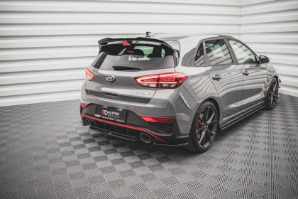 Spoiler zadního nárazníku Hyundai I30 N Hatchback Mk3 Facelift černý lesklý plast