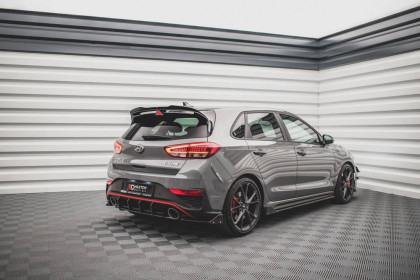 Splittery zadní boční + Flaps V.1 Hyundai I30 N Hatchback Mk3 Facelift carbon look